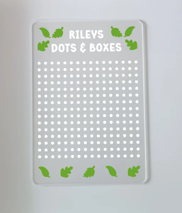 Dots & Boxes Leaves Lime Tree Green