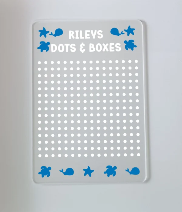 Dots & Boxes Under the Sea Sky Blue