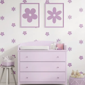 Kids Draws Flowers Lilac