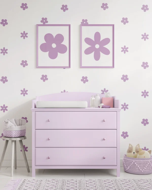 Kids Draws Flowers Lilac