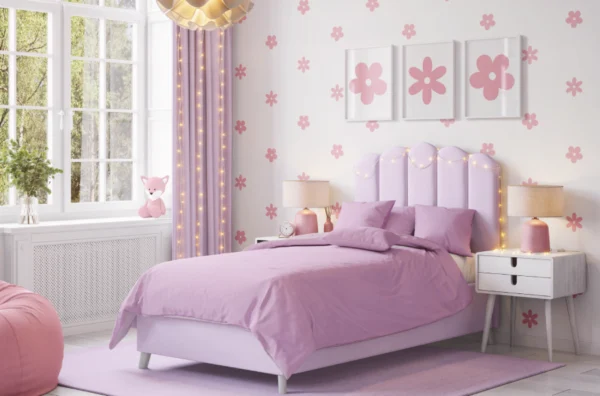 Kids bedroom Flowers Carnation Pink