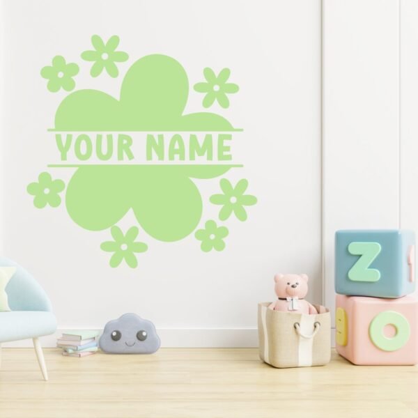 Matching Name Decals Flowers Mockup Key Lime Pie