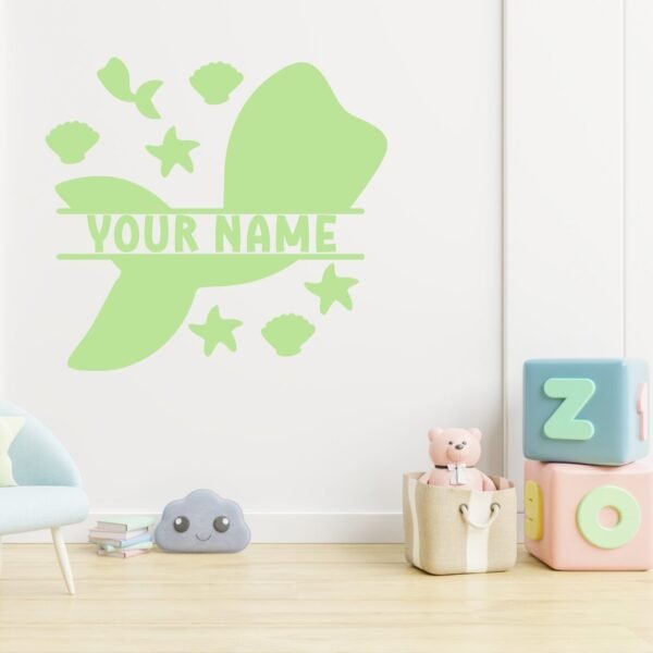 Matching Name Decals Mermaid Mockup Key Lime Pie