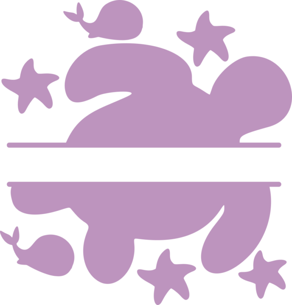 Matching Name Decals Under the Sea Lilac