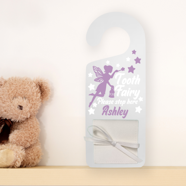 Tooth Fairy Door Hanger Fairy Lilac Mockup