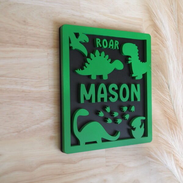 Dino Name Board Side