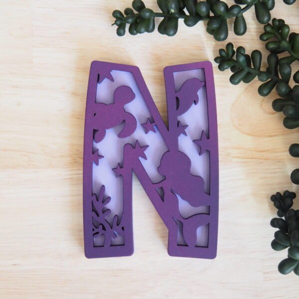 Mermaid Layered Letters Front