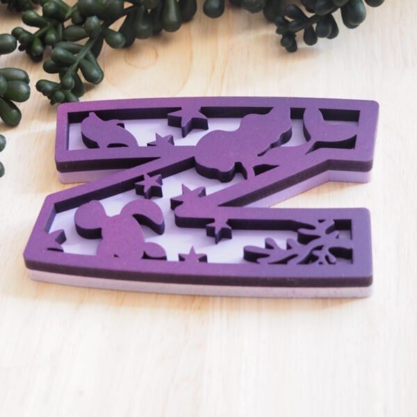 Mermaid Layered Letters Side