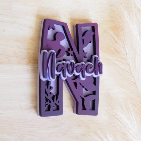 Mermaid Layered Monogram Side