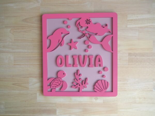 Mermaid Name Board