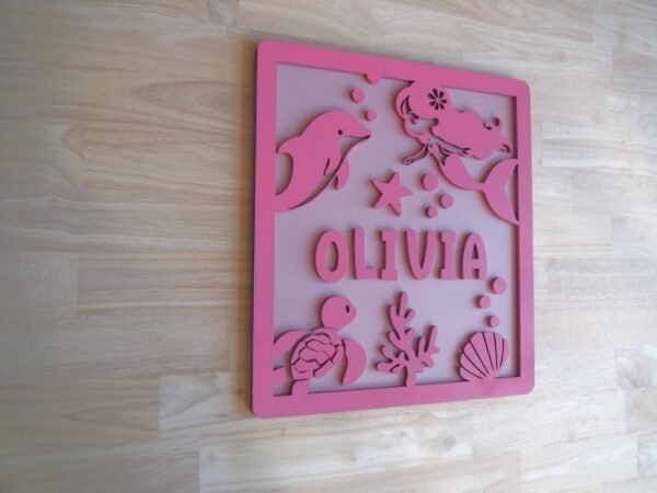 Mermaid Name Board Side