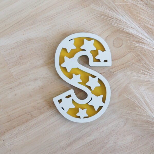Star Layered Letters Front