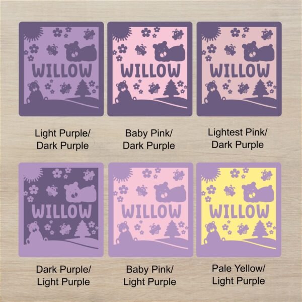 Character Board Bears Purples