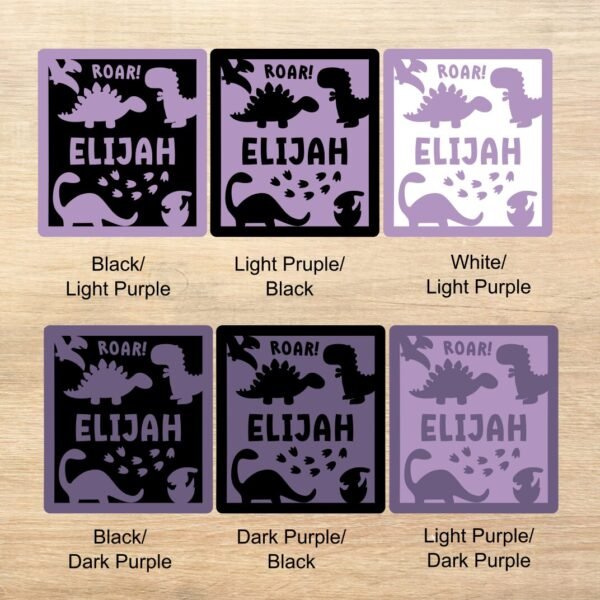 Character Board Dino Purples