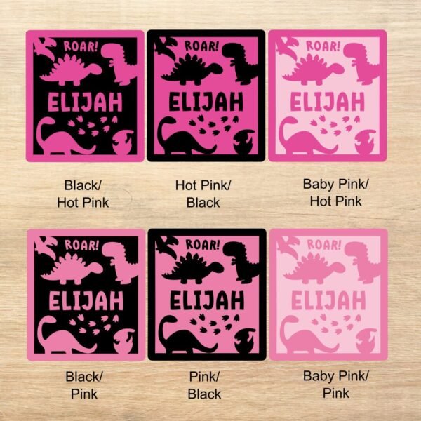 Character Board Dinos Pinks