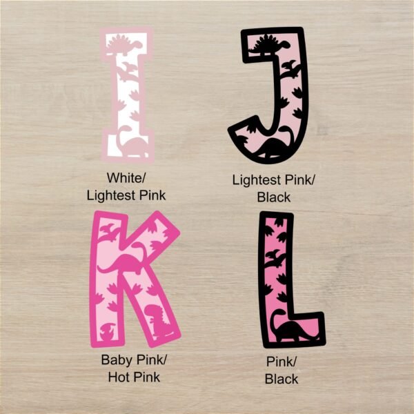 Dino Layered Letters I L