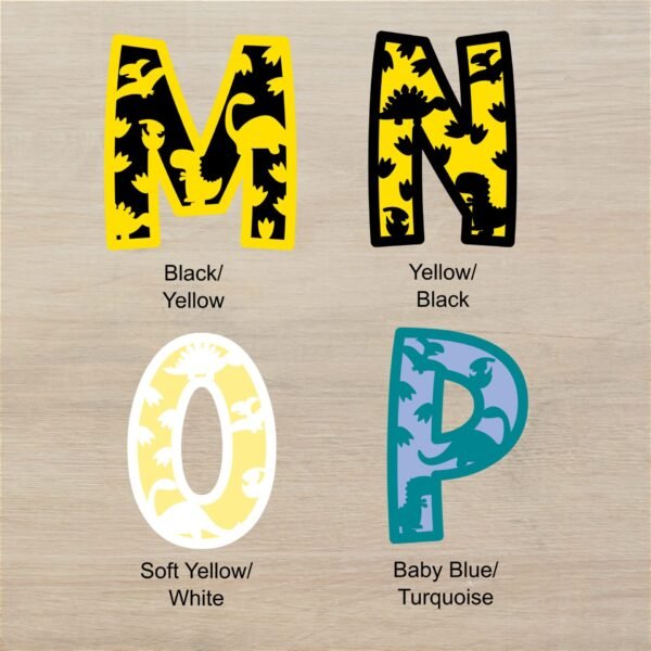 Dino Layered Letters M P