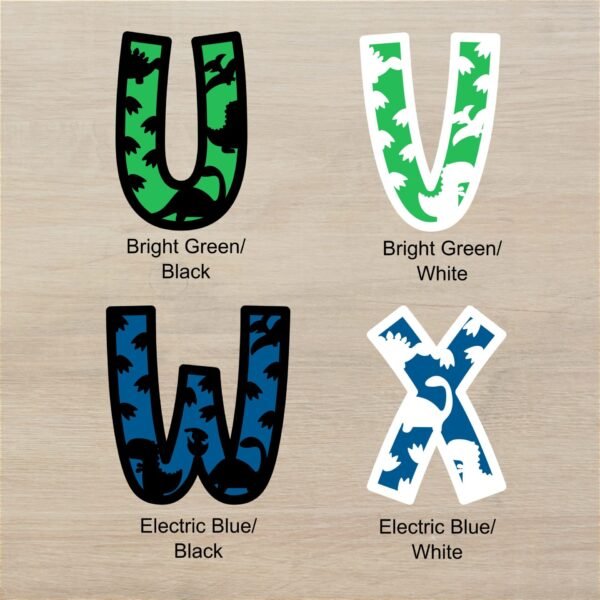 Dino Layered Letters U X
