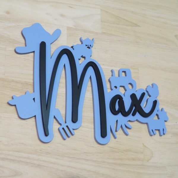 Farm Personalsied Name Wall Decor Left