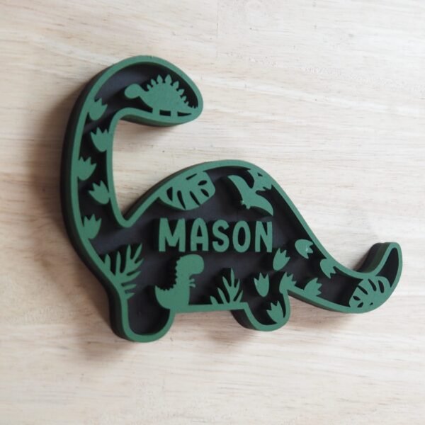 Layered Dino Personalised Left