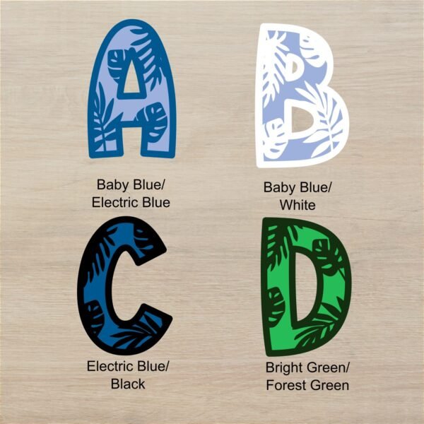 Leaf Layered Letters A D