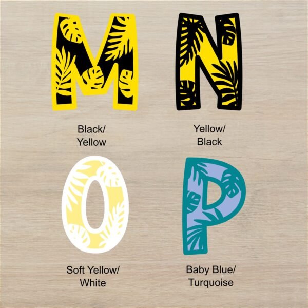 Leaf Layered Letters M P