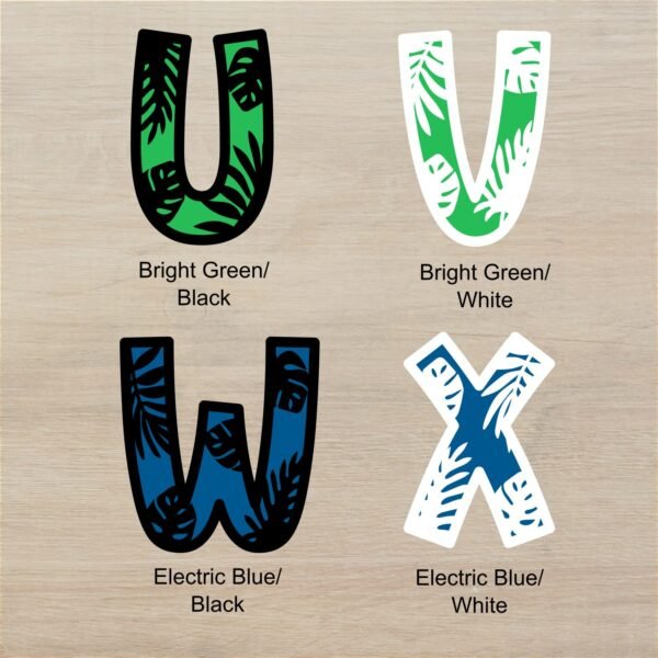 Leaf Layered Letters U X