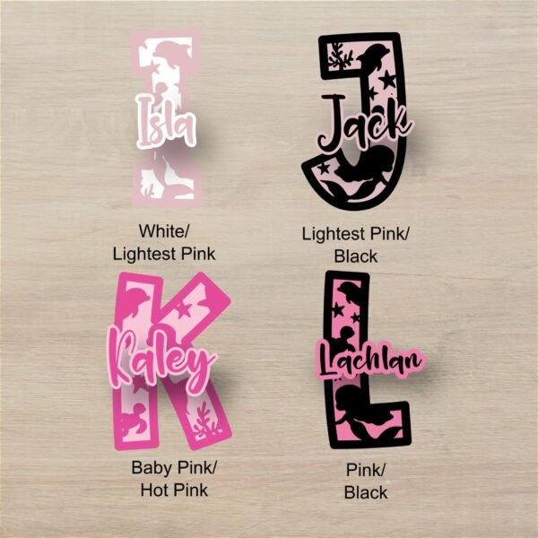 Mermaid Monogram Letters I L