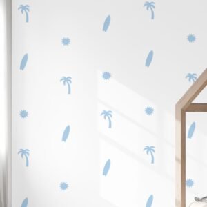 Surf Decals Blue Close Up