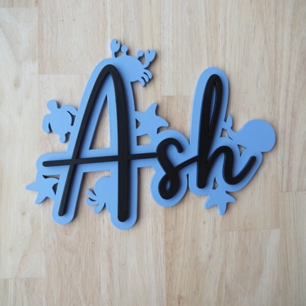 Under the Sea Personalised Name Wall Decor Top