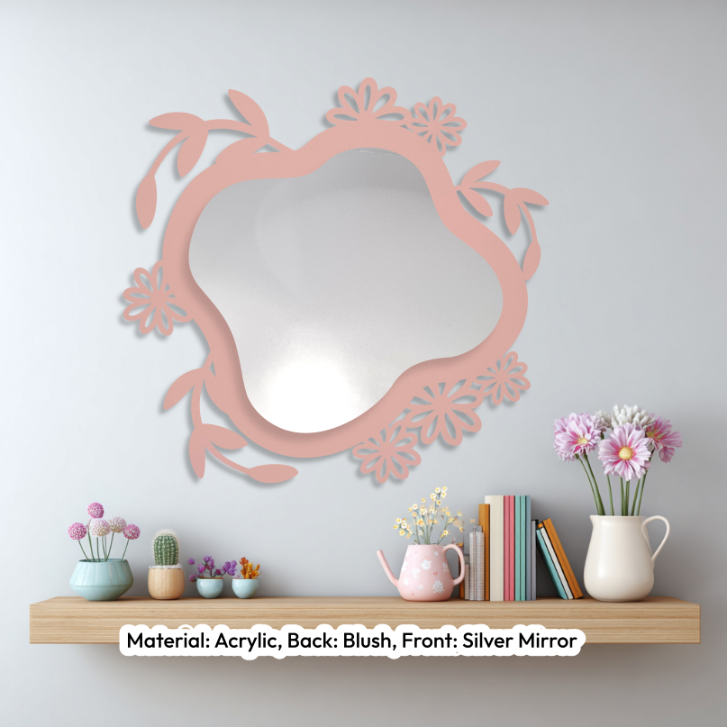 Floral Wavy Mirror Blush