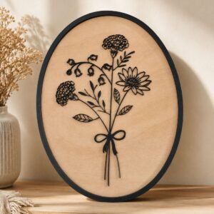 Birthflower Bunch Okoume Ply Backer Framed MDF