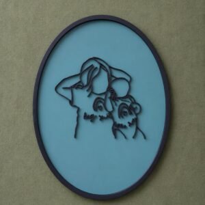 Line Art Painted Backer Border